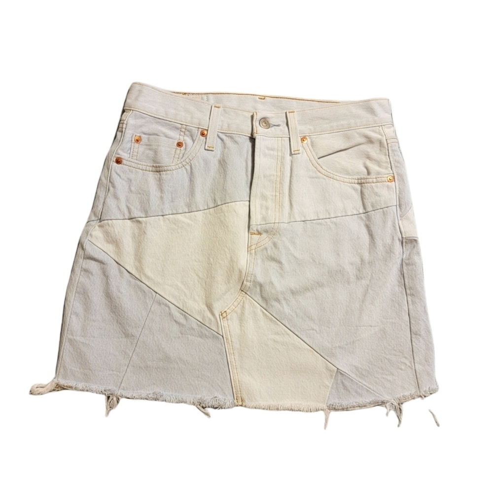 Levi's Premium Patchwork Light Wash High-Waisted … - image 2